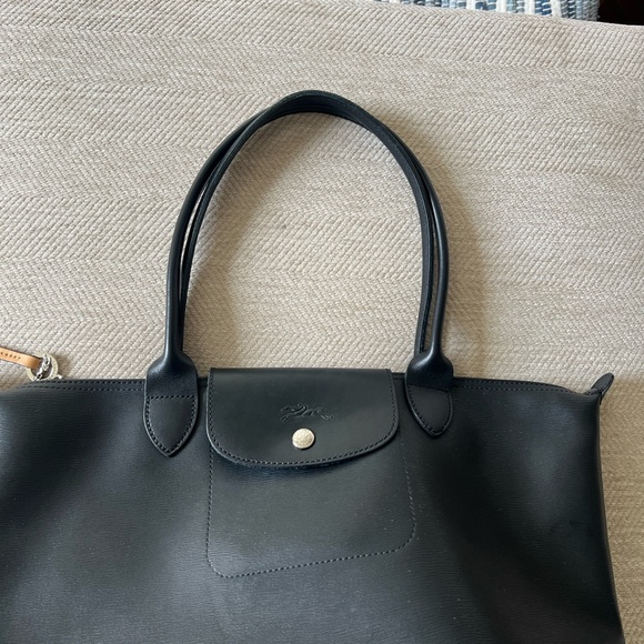Longchamp Le Pliage Elegant Black Shoulder Tote Bag - Picture 6 of 6